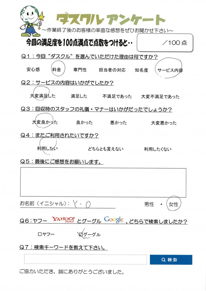 2月27日 Y.O様 男性