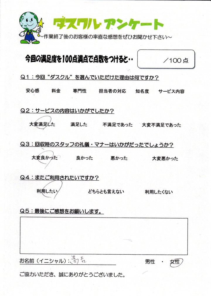 4月14日 冨吉様 女性