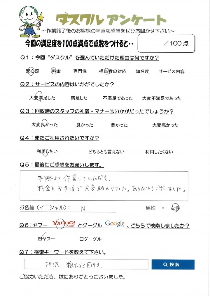 5月1日 N様 女性