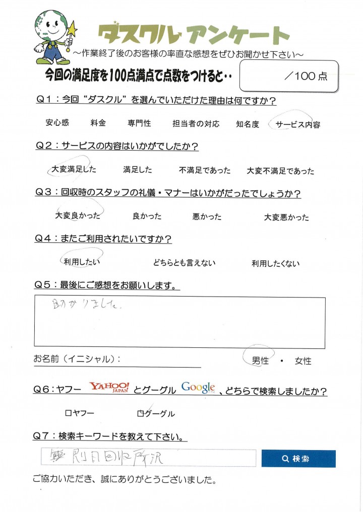 2月3日 A.Y様 男性