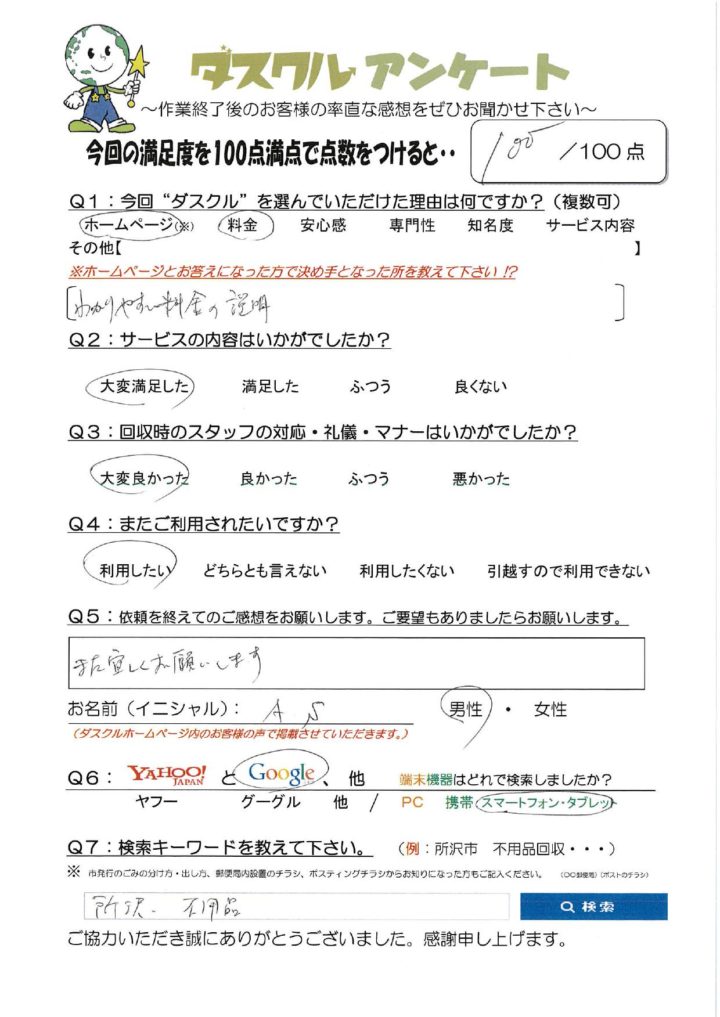 6月9日 A.S様 男性