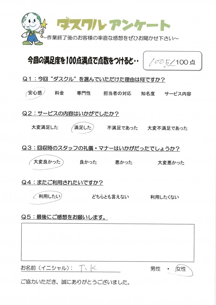 11月29日 T.K様 女性